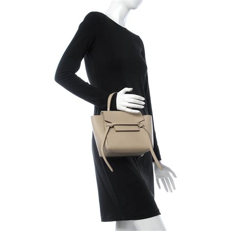 celine belt bag nano taupe|celine belt bag nano size.